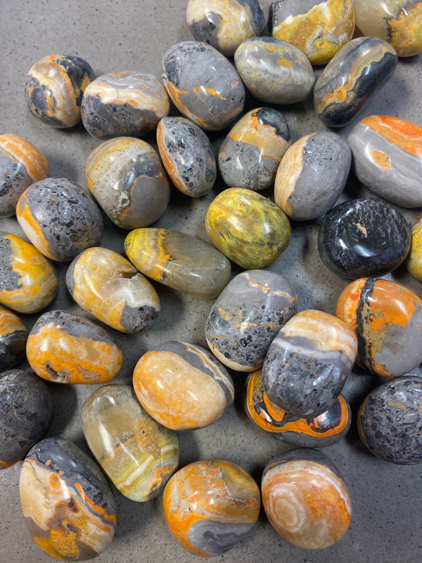 Tumbled Bumble Bee jasper