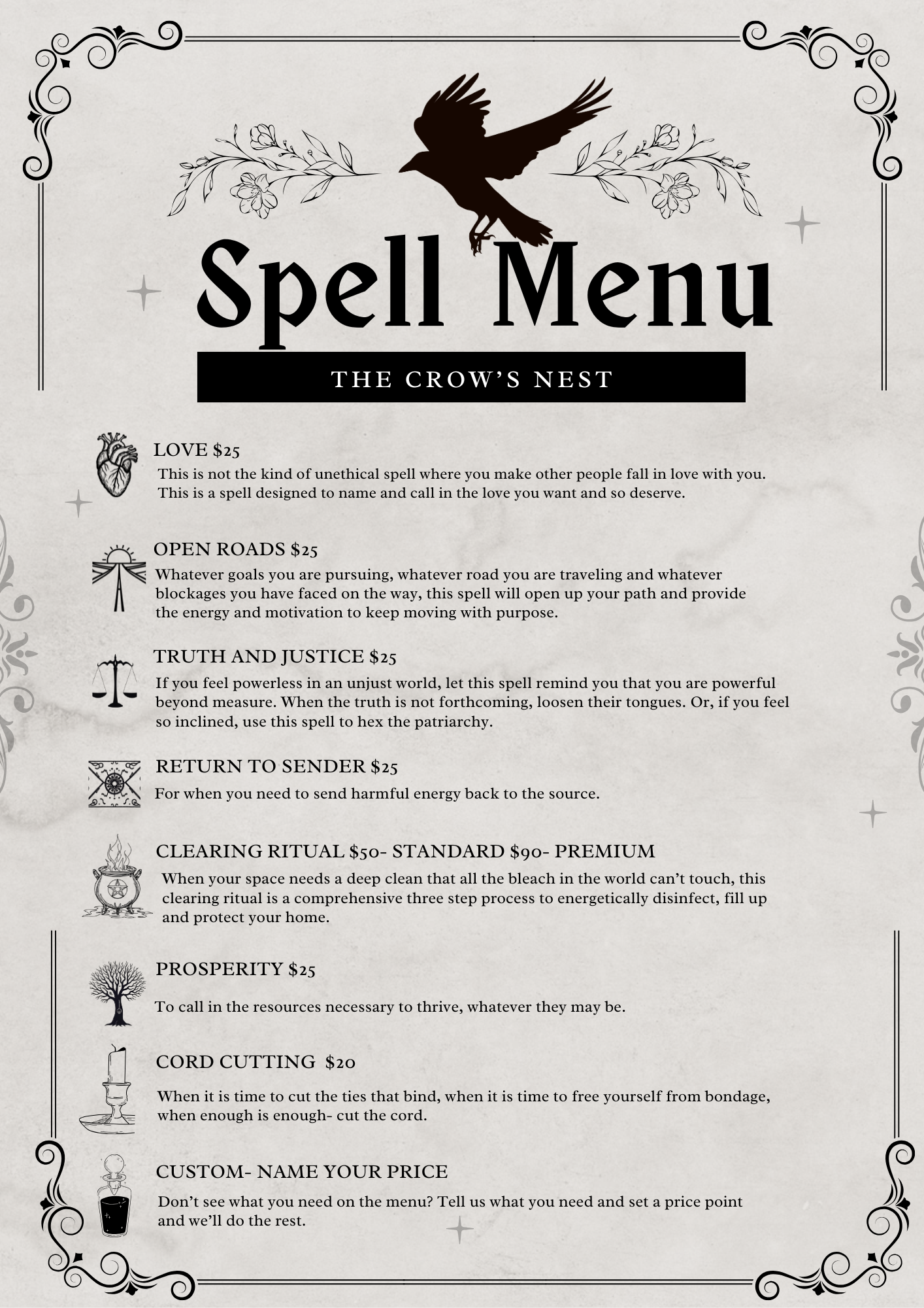 Spell Menu
