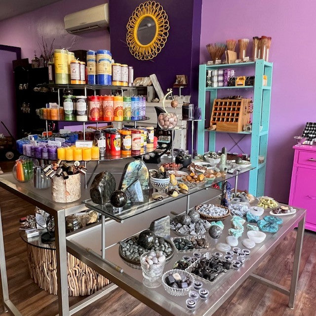 Picture of the main candle/crystal display.