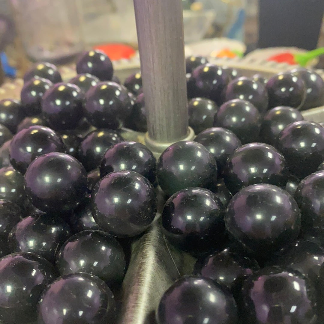 Rainbow Obsidian Spheres