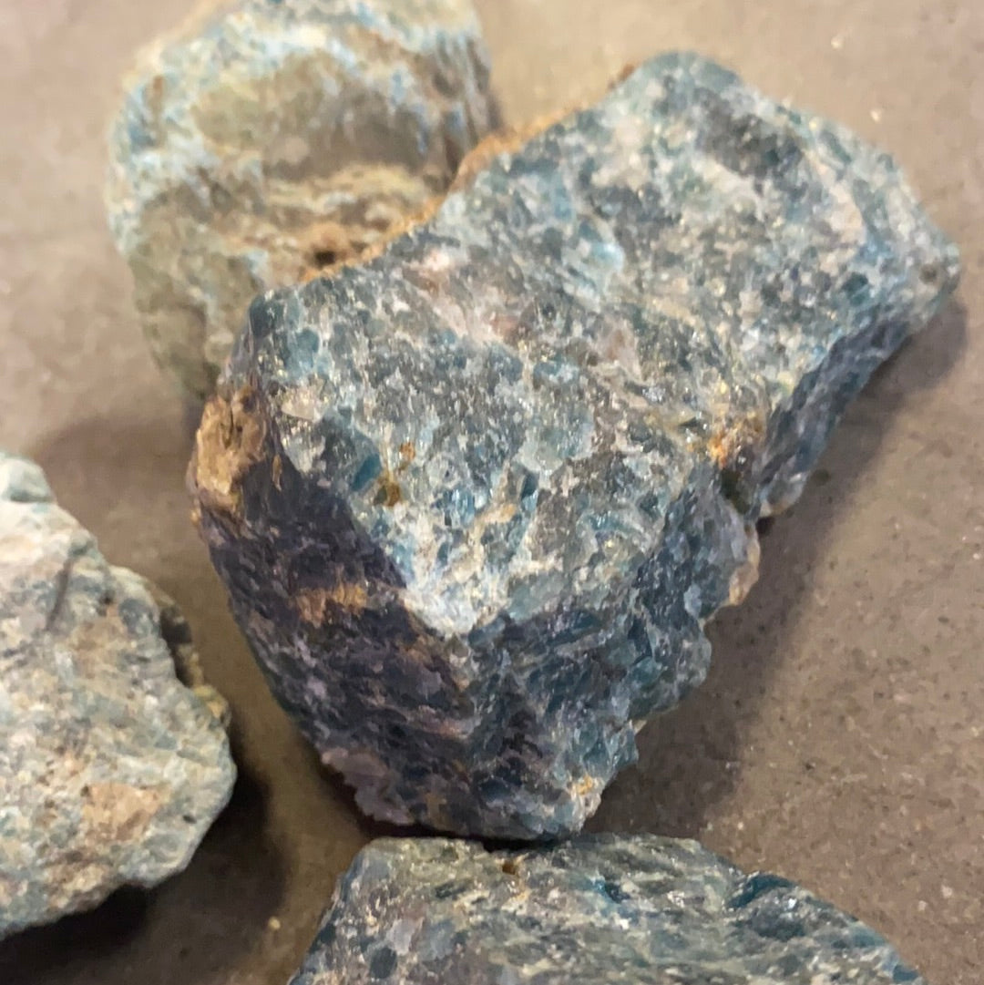 Raw Blue Apatite