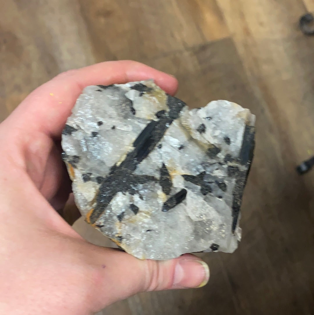 Raw Tourmalanated Quartz