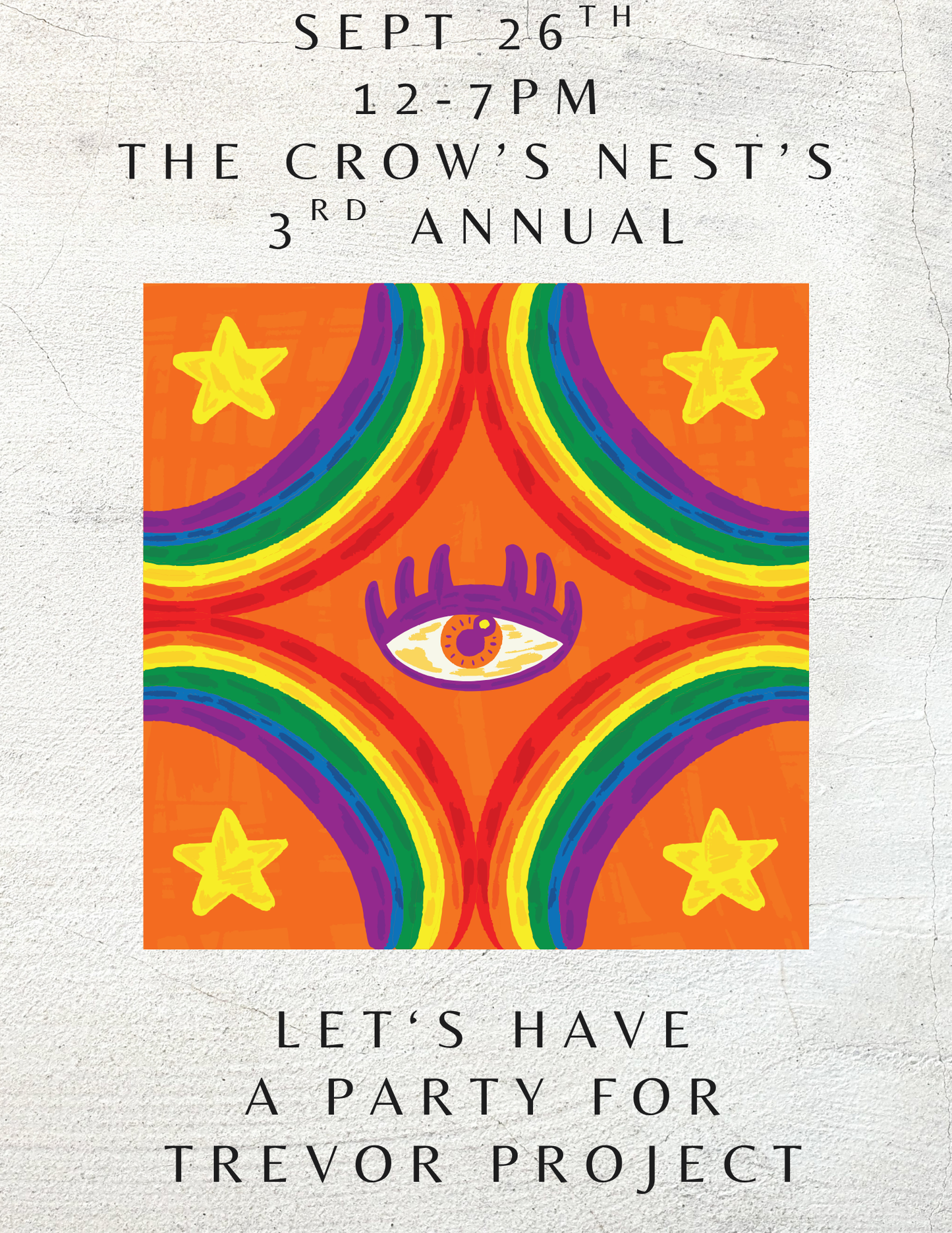 Fundraising Event- Let's have a party for Trevor Project- Sept 26th 12-7