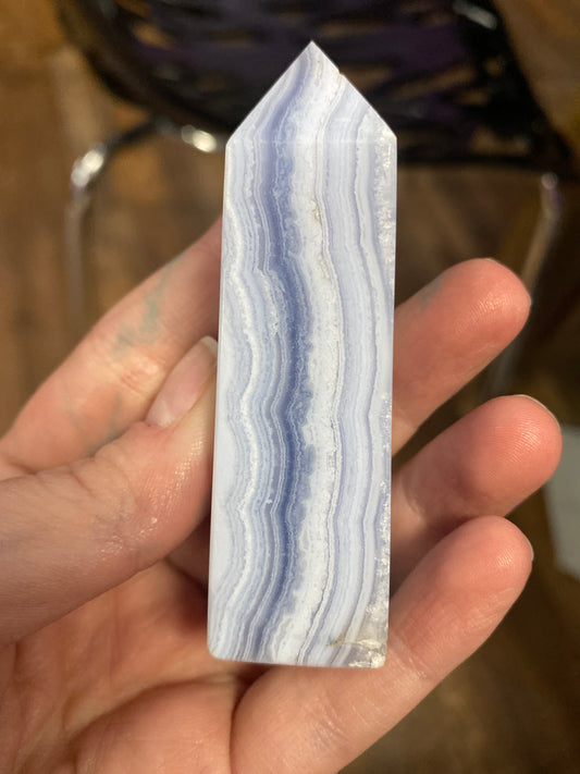 Blue Lace Agate Tower