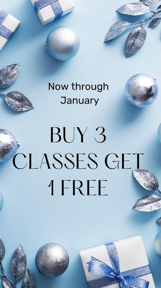 Buy Three Classes get 1 Free