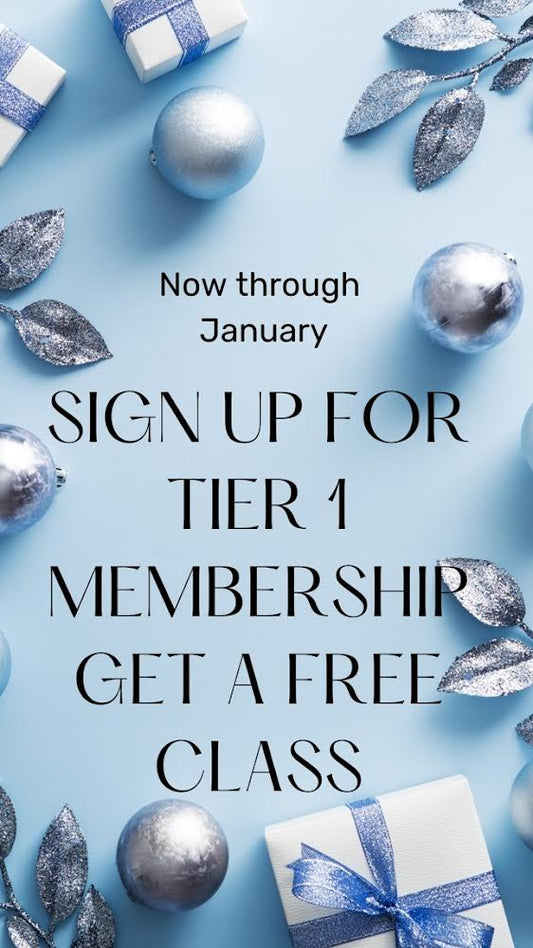 Pay for a full year of membership at 80% yearly cost and get a free clas