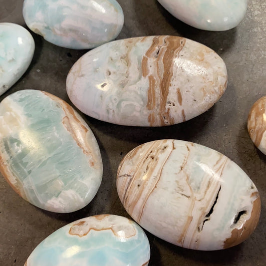 Caribbean Calcite Palm Stone. 